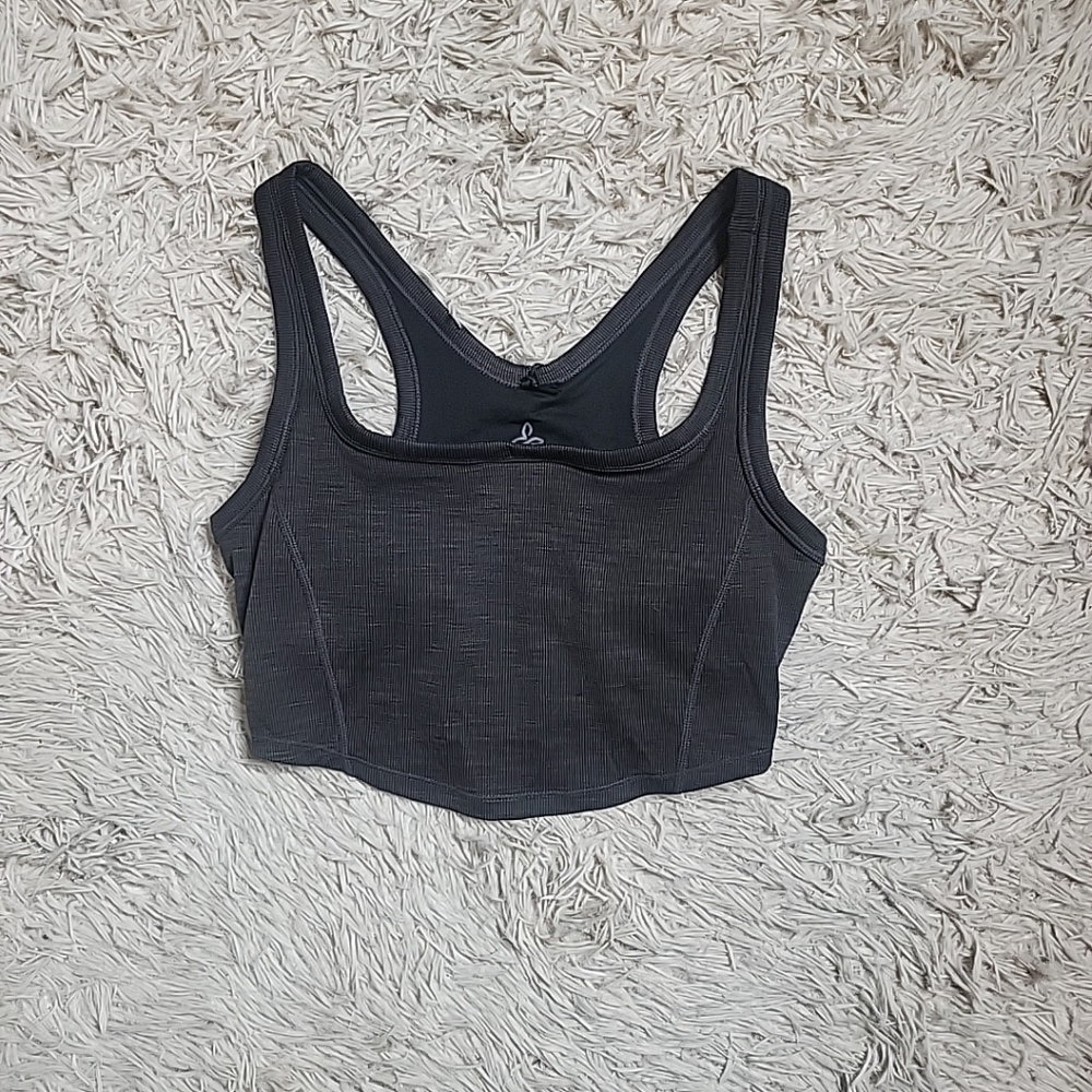 Womens Prana Becksa Bralette Black Heather Size Extra Small XS New NWT